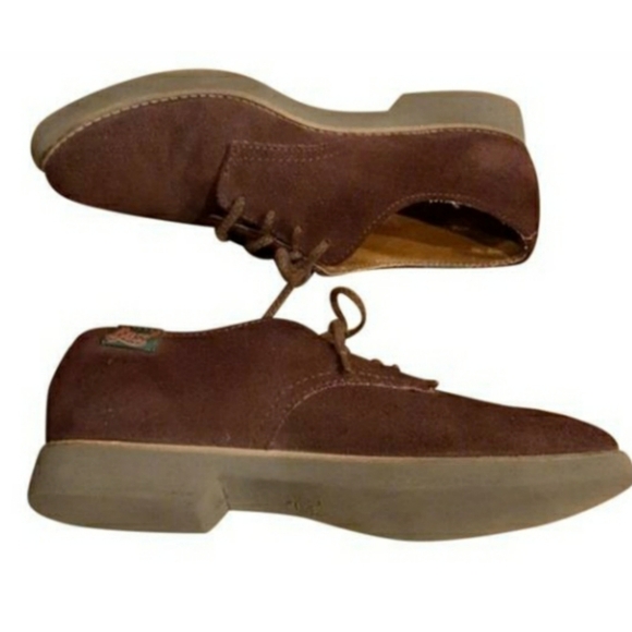 Bass - Ely 2‎ Brown Suede Lace-Ups Oxfords - Picture 1 of 6
